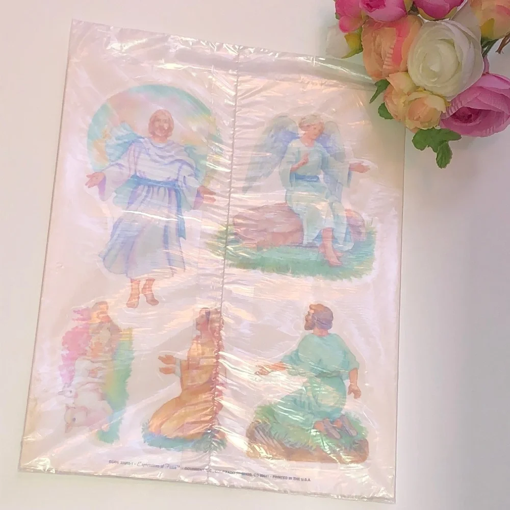 Window clings Easter Story Window Clings Vintage Current Resurrection Story